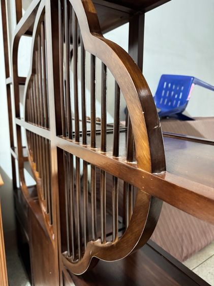 ตู้โชว์สไตล์จีน ตู้โชว์ไม้ ยาว 190 ซม รูปที่ 4