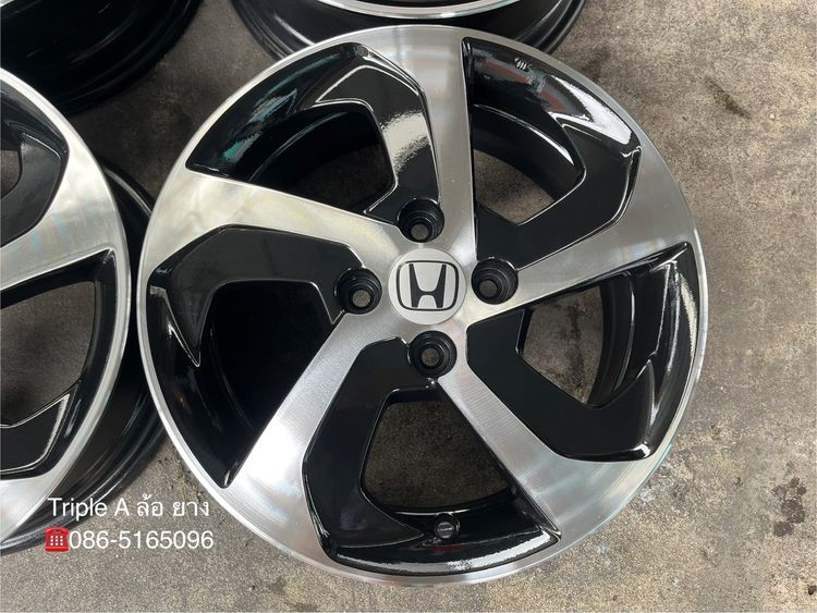 ✨ล้อแม็ก✨Honda City ใบพัด ขอบ 15 สีดำหน้าเงา💖สวยกริ๊บ💖 รูปที่ 3