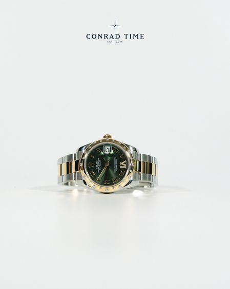RL. D a t e j u s t 178343 Olive Green Roman Dial Two-Tone Oyster 2012 31mm. Fullset  รูปที่ 4