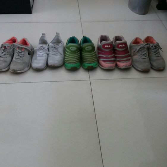 5 KID'S PAIR OF NIKE - ADIDAS, FILA SNEAKERS