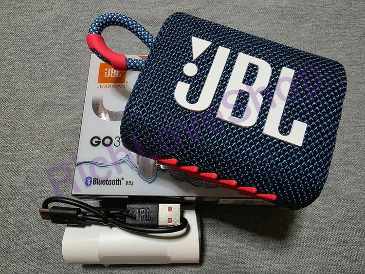 ขายลำโพงพกพา JBL Go3 สีน้ำเงิน