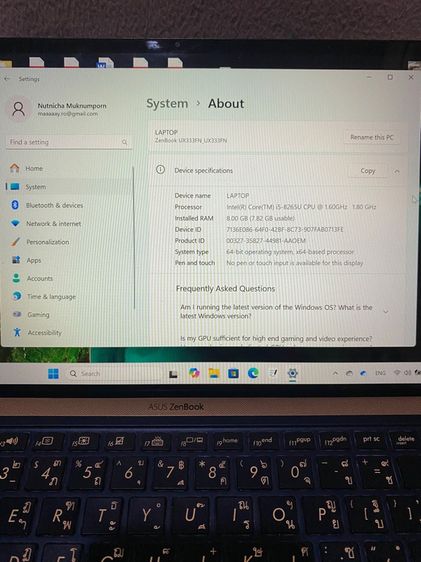 asus zenbook 15 รูปที่ 10