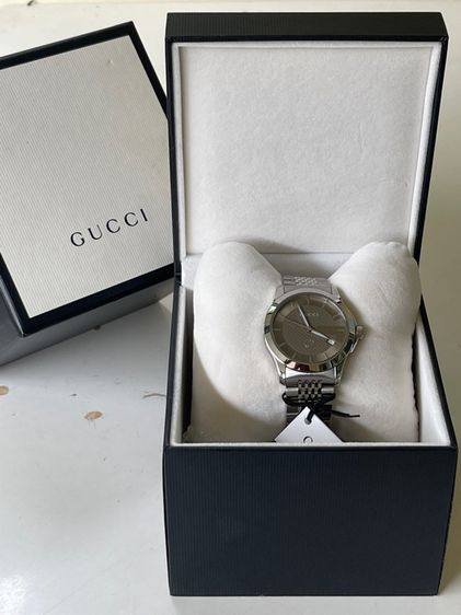GUCCI G Timeless Black Dial  Men’s Date Watch Original YA1264107 รูปที่ 3