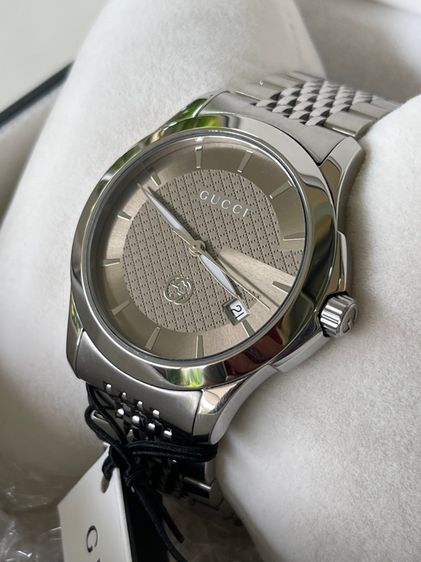GUCCI G Timeless Black Dial  Men’s Date Watch Original YA1264107 รูปที่ 4