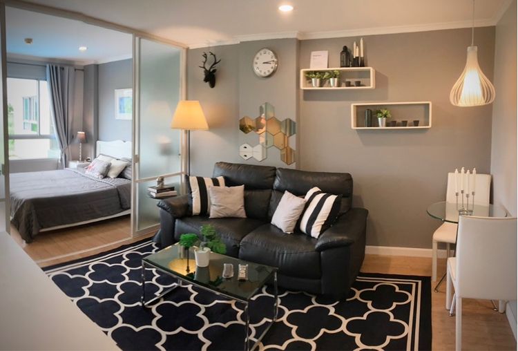 ตกแต่งครบ ไม่อนุญาต Lpn ville รามคำแหง26 1นอน คอนโดใกล้เอแบค ABAC เฟอร์ครบ เช่า ขาย รูปที่ 3