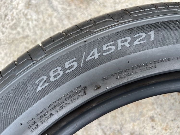 ยาง Hankook S1evo3 285 45 21 คู่ 2500 บาท สภาพดี รูปที่ 5