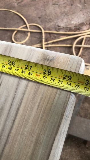 โต๊ะไม้สักแท้ขาเหล็ก1ชุด รูปที่ 4