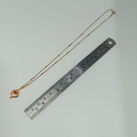 🔖สร้อยพร้อมจี้ ตอกโค๊ต K18 gf หุ้มทองแท้ งานจากญี่ปุ่น รูปที่ 7