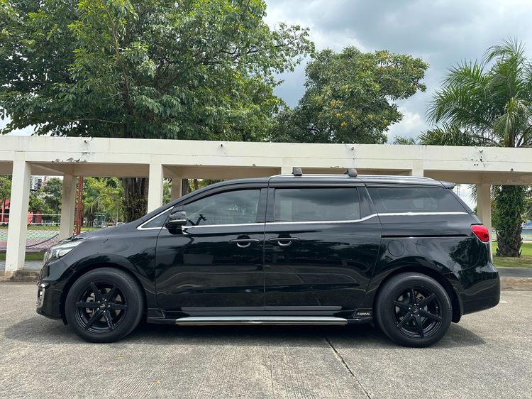 Kia Grand Carnival 2018 2.2 EX Utility-car ดีเซล ไม่ติดแก๊ส เกียร์อัตโนมัติ ดำ รูปที่ 3
