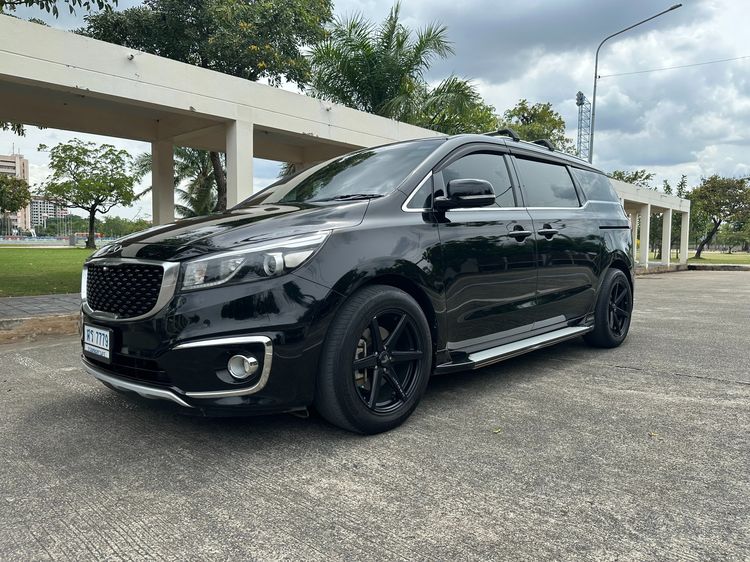 Kia Grand Carnival 2018 2.2 EX Utility-car ดีเซล ไม่ติดแก๊ส เกียร์อัตโนมัติ ดำ รูปที่ 2