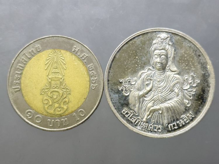 เหรียญพระอวโลกิเตศวร เจ้าแม่กวนอิม หลังมังกรคาบลูกแก้ว เนื้อเงิน พระเทพกวี วัดบวรนิเวศวิหาร ปี2536 พร้อมกล่องเดิม รูปที่ 8