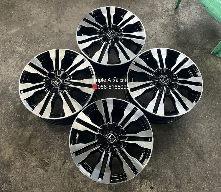 ✨ล้อแม็ก✨Honda City ก้านคู่ ขอบ 16 สีดำหน้าเงา💖สวยกริ๊บ💖 รูปที่ 6