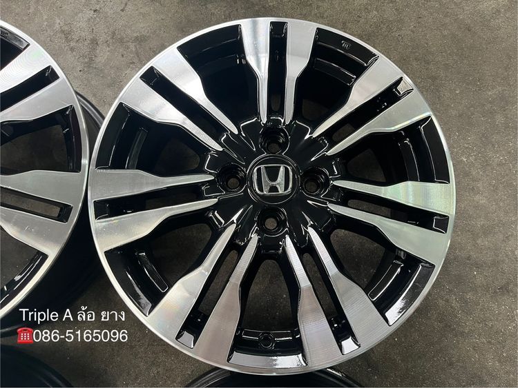 ✨ล้อแม็ก✨Honda City ก้านคู่ ขอบ 16 สีดำหน้าเงา💖สวยกริ๊บ💖 รูปที่ 5