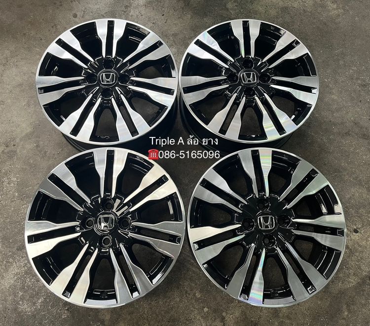 ✨ล้อแม็ก✨Honda City ก้านคู่ ขอบ 16 สีดำหน้าเงา💖สวยกริ๊บ💖 รูปที่ 7