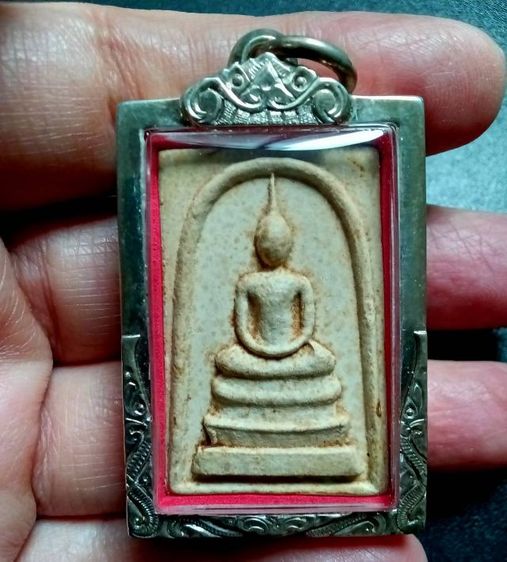 พระสมเด็จ3ชั้น หลังรูปเหมือนเจ้าคุณนร พิธี 5 ธันวาคม 2513 พร้อมกรอบตลับเงิน  รูปที่ 4