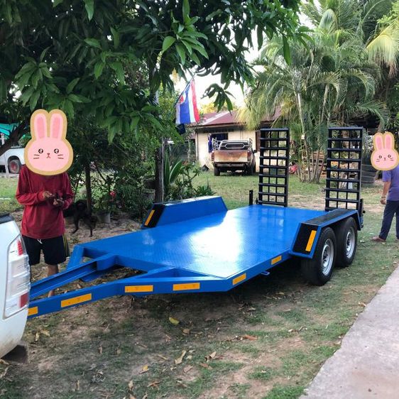 รถลากพ่วงขนย้ายรถเกี่ยวข้าวDC6870ขนย้ายรถแบล็คโฮเล็กบรรทุก4.5ตัน รูปที่ 2