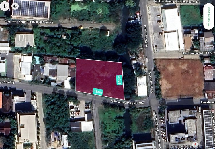 ขายที่ดินเปล่าพื้นที่ 437 ตร.ว. ซ.รามคำแหง118 ถนนรามคำแหง แขวงสะพานสูง เขตสะพานสูง กทม ทำเลดีมากราคาถูกมากติดนนหลัก