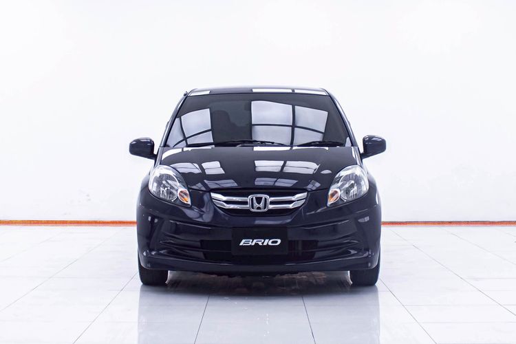 Honda Brio 2013 1.2 Amaze V Sedan เบนซิน ไม่ติดแก๊ส เกียร์ธรรมดา ดำ รูปที่ 3