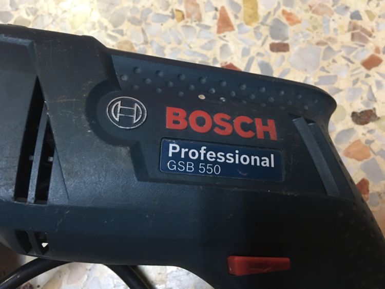 สว่านไฟฟ้า BOSCH GSB 550  13mm ขนาดสี่หุนสภาพดีพร้อมใช้งานแท้ รูปที่ 4
