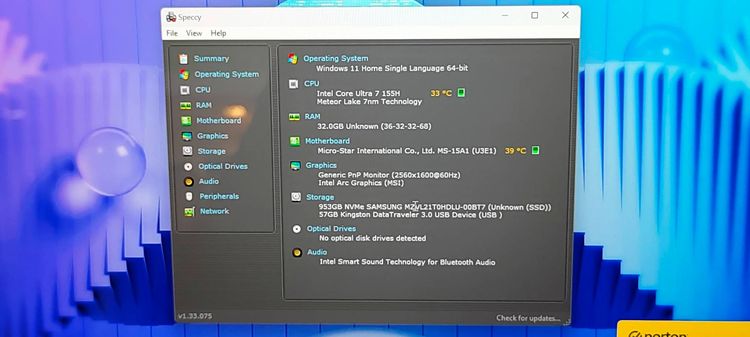 MSI Prestige16 AI Evo B1MG-018TH เครื่องศูนย์ไทยแท้ 100 ของใหม่ยังไม่แกะ ยังไม่Activate Windows รูปที่ 11