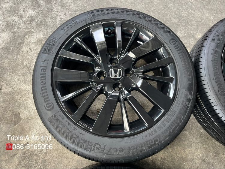 ✨ล้อแม็ก✨Honda City Hatchback ขอบ 16 สีดำ พร้อมยาง 185-55-16 Continental♨️ปี 24♨️ รูปที่ 4