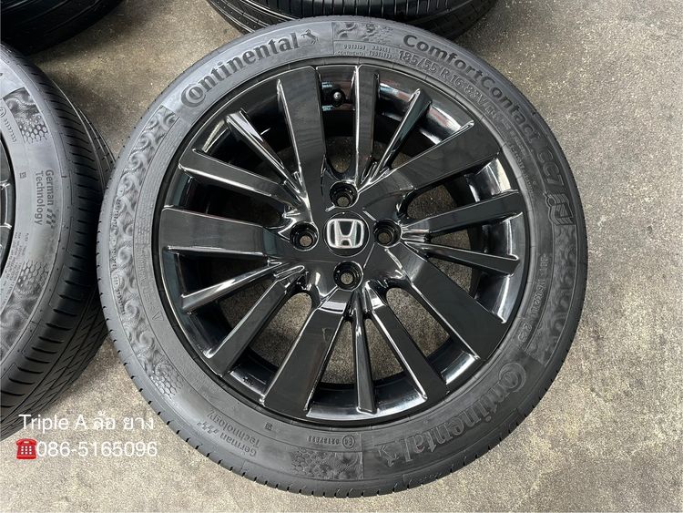 ✨ล้อแม็ก✨Honda City Hatchback ขอบ 16 สีดำ พร้อมยาง 185-55-16 Continental♨️ปี 24♨️ รูปที่ 3