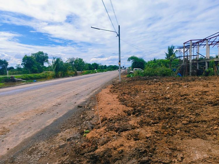 ขายที่ดิน คลอง 12 ปทุมธานี 1 ไร่ อยู่ใกล้ อบต.นพรัตน์ ติดถนน สายคลอง 