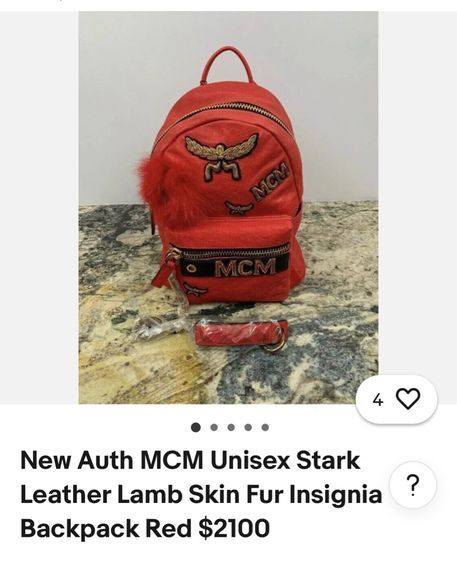 กระเป๋าเป้หนัง MCM Small Stark Insignia ตกแต่งด้วยขนสุนัขจิ้งจอกแท้ รับประกันของแท้200💯 รูปที่ 17