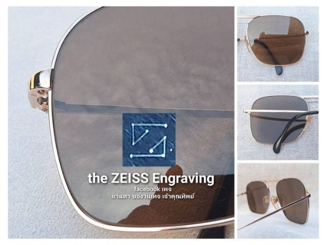 แว่นตาเก่าแก่ลำดับ 2 ของเยอรมนี เมทซเลอร์ METZLER–ZEISS มือหนึ่ง New Old Stock เลนส์กระจกคริสตัลพระเจ้า CARL ZEISS JENA Germany สีน้ำตาล–สว่าง...Authentic Vintage METZLER–ZEISS handcrafted in Stuttgart, West Germany
 รูปที่ 4