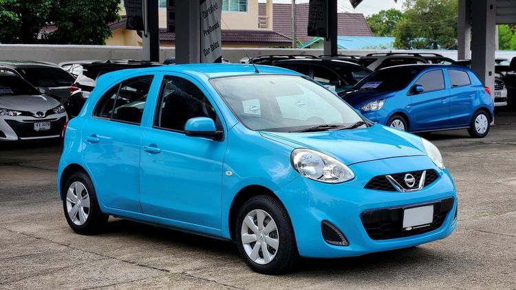 Nissan March 2018 1.2 E Sedan เบนซิน ไม่ติดแก๊ส เกียร์อัตโนมัติ ฟ้า รูปที่ 3