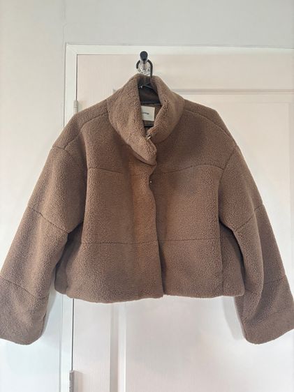เสื้อ jacket กันหนาวขนนุ่มสีน้ำตาล รูปที่ 7