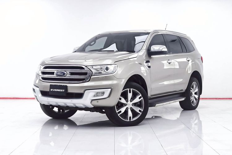 Ford Everest 2016 3.2 Titanium Plus 4WD Utility-car ดีเซล ไม่ติดแก๊ส เกียร์อัตโนมัติ น้ำตาล