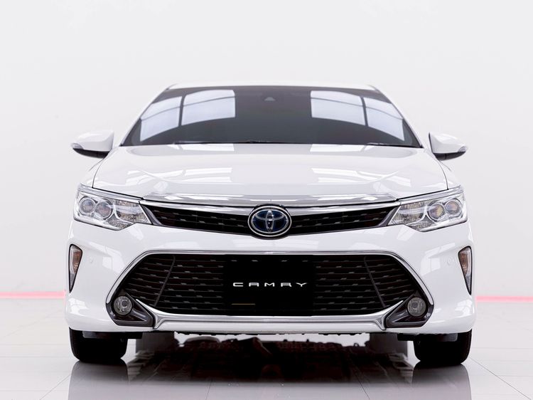 Toyota Camry 2016 2.5 HV Premium Sedan ไฮบริด ไม่ติดแก๊ส เกียร์อัตโนมัติ ขาว รูปที่ 3