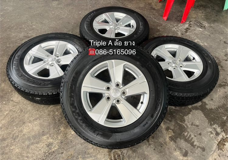 ✨ล้อแม็ก 5รู114✨Mitsu Triton ขอบ 16 แถมยาง 205R16 Bridgestone ปี 19