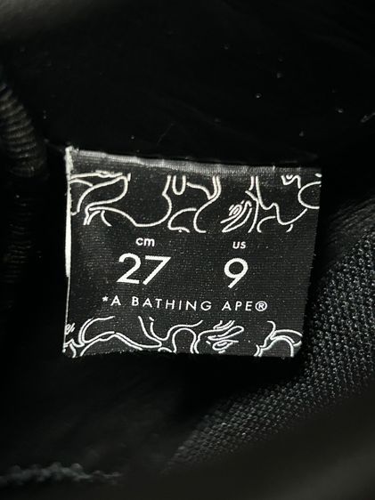 A Bathing Ape Bape Sta Triple Black ของแท้ รูปที่ 9