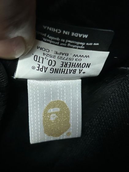 A Bathing Ape Bape Sta Triple Black ของแท้ รูปที่ 11