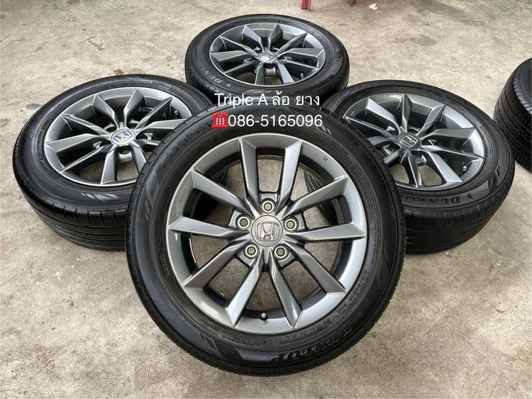 ✨ล้อแม็ก✨Honda Civic FC ขอบ 16 สีเทากัน พร้อมยาง 215-55-16 Dunlop ปี 21