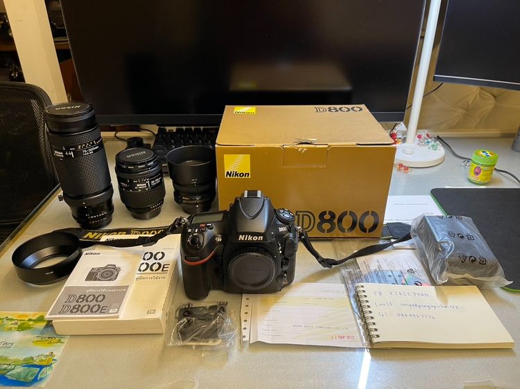 กล้อง DSLR ไม่กันน้ำ NIKON D800 พร้อมเลนส์ 3ตัว ชต.12xxx