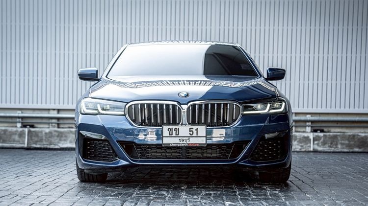 BMW Series 5 2022 520d Sedan ดีเซล ไม่ติดแก๊ส เกียร์อัตโนมัติ น้ำเงิน รูปที่ 2
