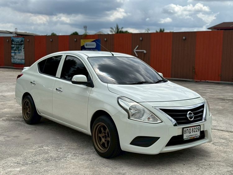 Nissan Almera 2019 1.2 E Sedan เบนซิน ไม่ติดแก๊ส เกียร์อัตโนมัติ ขาว รูปที่ 3
