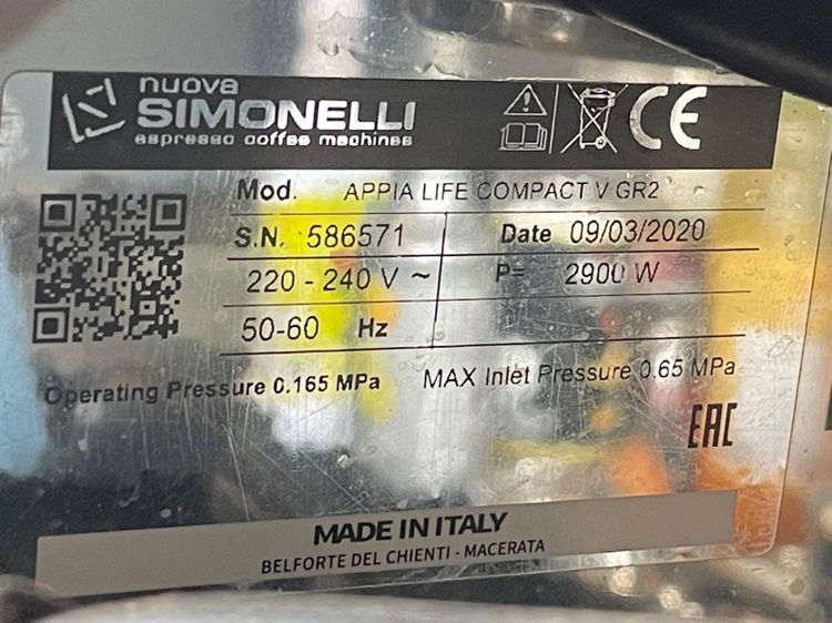 เครื่องชงกาแฟ nuova simonelli 2หัวชง ขายยกเซ็ตได้ตามรูปภาพครับ 0813582714 รูปที่ 7