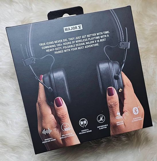 ขาย หูฟังไร้สาย Marshall Major V ( มาร์แชล ) มือ1 ของแท้ ไม่เคยแกะ  ส่งต่อราคาพิเศษ 3850 เท่านั้น รูปที่ 3