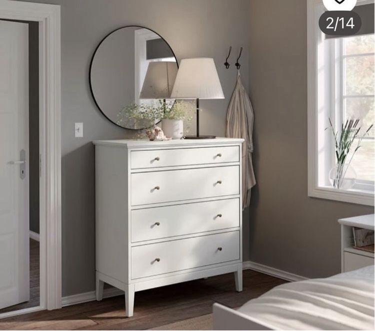 🔥IKEA IDANÄS  ตู้ลิ้นชักเก็บของวัสดุดีมากแข็งแรง รูปที่ 2