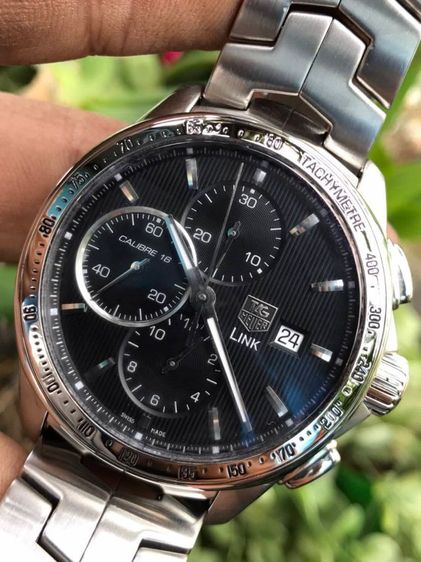 ดำ Tag Heuer Link Auto Calibre16 Chronograph Black Dial CAT2010🇨🇭🇨🇭
