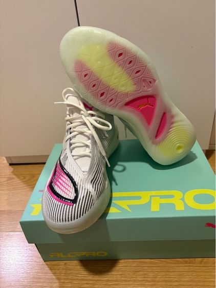 ผู้ชาย ขาว รองเท้าบาสเกตบอล รองเท้า Puma all pro nitro 2 