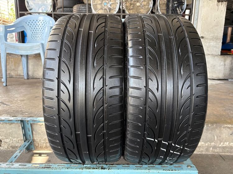 ยางHANKOOK245-35-19 ปี23 ปีแท้ 2เส้น (แก้มยางมีรอยเบียด 1 เส้น ใช้งานได้ปกติ)
