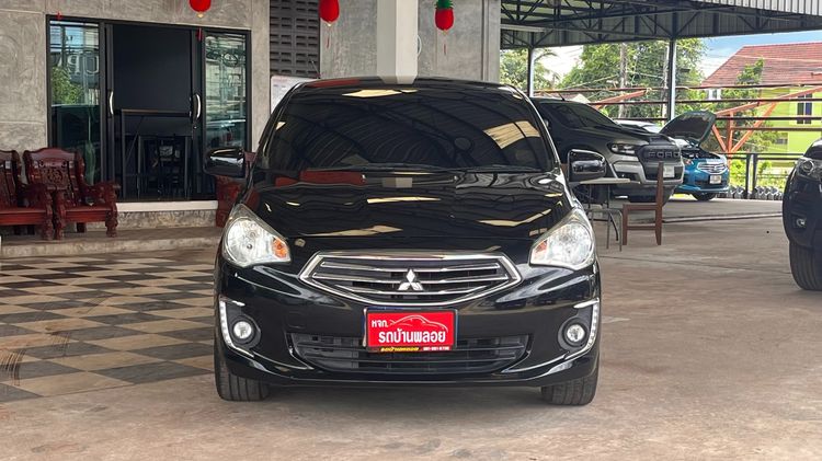 Mitsubishi Attrage 2018 1.2 GLX Sedan เบนซิน ไม่ติดแก๊ส เกียร์อัตโนมัติ ดำ รูปที่ 2