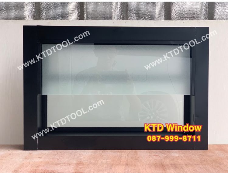 หน้าต่างกระจกซ้อน 60 x 40 ระบายอากาศ พร้อมบานมุ้ง ขนาด60x40 รูปที่ 5