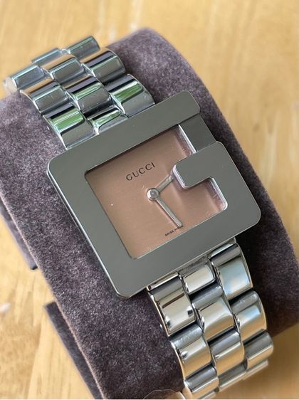 GUCCI 3600J G Face 28 mm Swiss Women’s Watch Brown Dial  รูปที่ 7