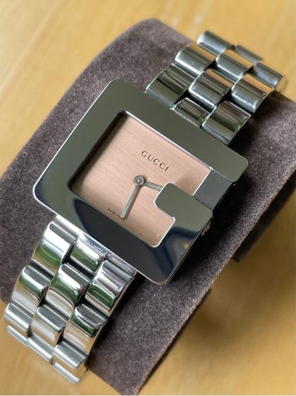 GUCCI 3600J G Face 28 mm Swiss Women’s Watch Brown Dial  รูปที่ 6